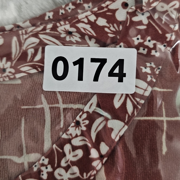 Weekend By Suzanne Betro, Rust and White Bohemian Blouse Tiered Body and Sleeves - Picture 14 of 14